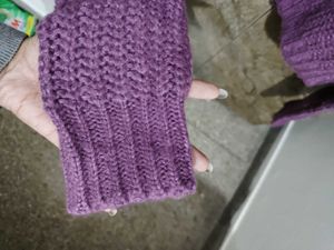 Purple Knit Sweater