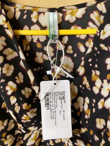 Floral V Neck Dress