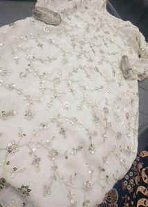 White Dress Sequence 2piece Dreas