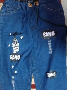 Comfortable Denim Joggers with Elastic Wais