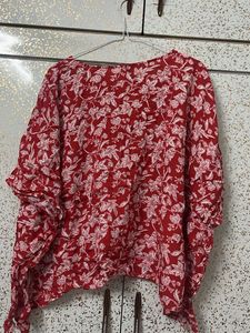 Red Kaftan Top