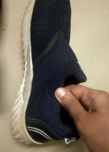 Navy Blue &#34;AIR&#34; Slip-On Kids Sneakers