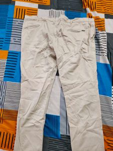 Beige Casual Pants
