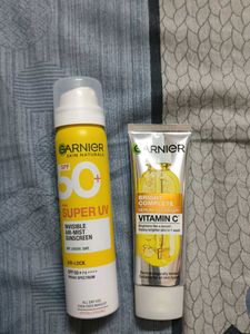 Garniers New Sunscreen Spray And Face Wash