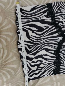 SHEIN Zebra Print Lace Cami