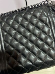 Black Quilted Crossbody Bag