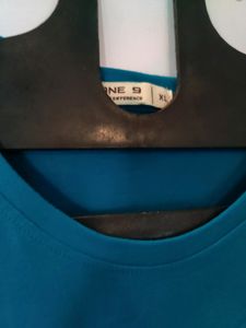 Bluish green Colour aesthetic T-shirt For Men