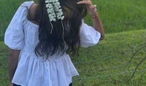 White Puff Sleeve Top