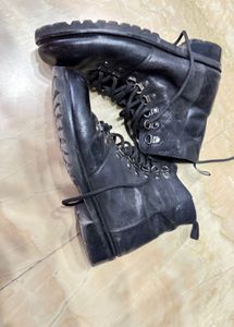 Leather Lace up Export Quality Boots Euro 38