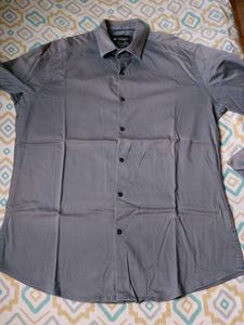 Ashworth Gray Button-Down Shirt