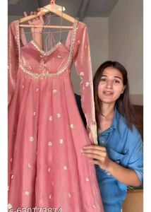 Elegant Pink Anarkali Suit