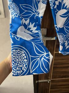 Blue &amp; White Print Lounge Pants