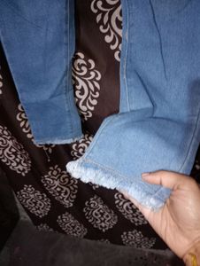 Denim Slim Jeans With Flare