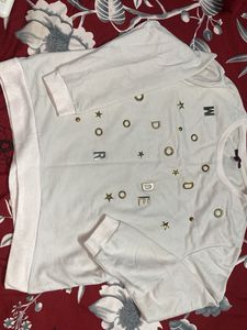 White Embellished Top