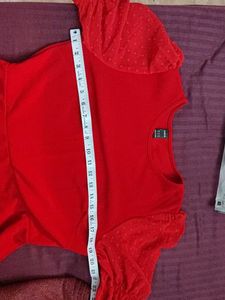 Red Knee Length Dress