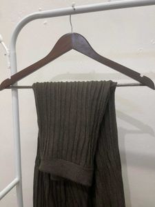 Olive Green Knit Skirt