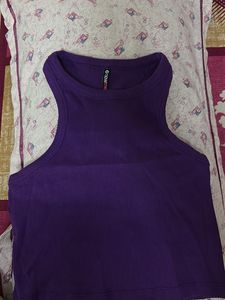Sleeveless Ribbed Top