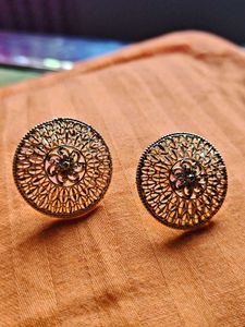 Golden Stud Earrings