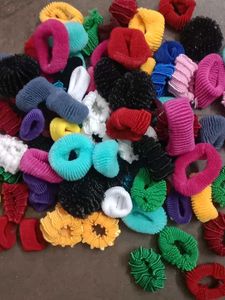 Colorful Hair Tie Scrunchies - Lot of 15