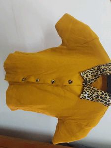 Stylish Mustard Top (All new, Never Used)