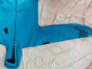 U.S. Polo Assn. Blue Zip-Up Hoodie Men /) Women