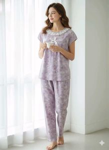 Cute Floral Night Suit Set