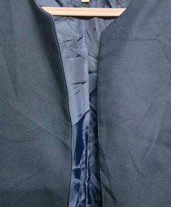 Sigma Tailored Collarless Navy Blazer