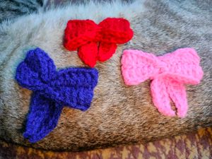 Sweet Crocheted Bows 🎀 Set -2