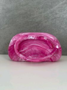 Pink Swirl Clutch  Mini