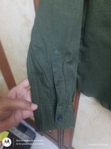 Olive Green Kids Shirt