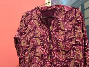 Elegant Purple Floral Dress