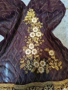 Embroidered Red Ethnic Top