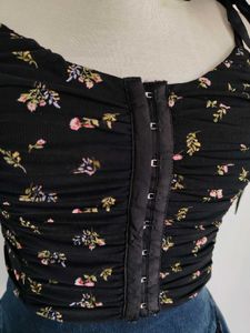 Black Corset Tank Top