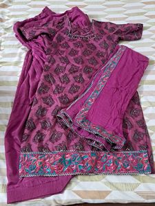 PUNJABI SALWAR KURTA SET WITH DUPTTA