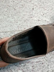 (40)Woods Tan formal slip-on shoes for Women