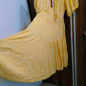 🛍️ Yellow Dress For All Beautiful 😍⭐⭐⭐⭐⭐