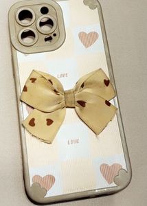 A Cute Lattice Bowknot iPhone 13 Pro Max Case