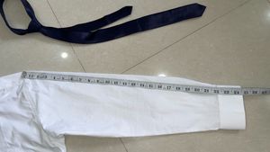 White President Formal Shirt with Tie