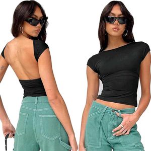 Black Open Back Top