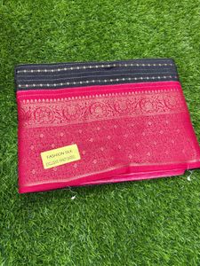 Black &amp; pink combination Elegant Fashion Silk S