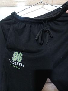 Black Cotton Trousers