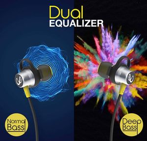 Infinity (JBL Glide 120, in Ear Wireless Earphones with Mic, Deep Bass, Dual Equalizer, 12mm Drivers, Premium Metal Earbuds, Comfortable Flex Neckband, Bluetooth 5.0, IPX5 Sweatproof (Black &amp; Yellow)