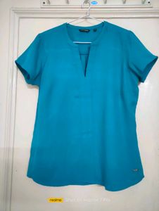 Y2k Sea green colour top.