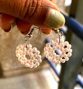 Pearl White Earrings