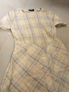 Yellow Flannel Dress