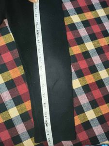 Navy Blue And Black Warm Leggings For Kids