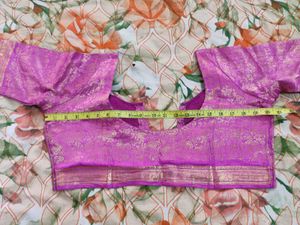 Pink Brocade Blouse