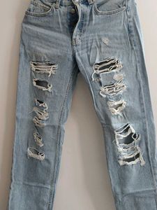 Ripped Light Wash Jeans