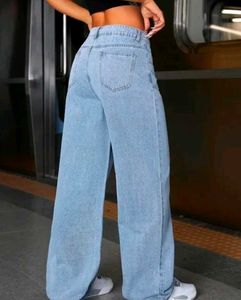 Wide Leg Denim Jeans