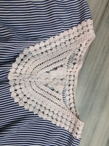 Striped Crochet Top